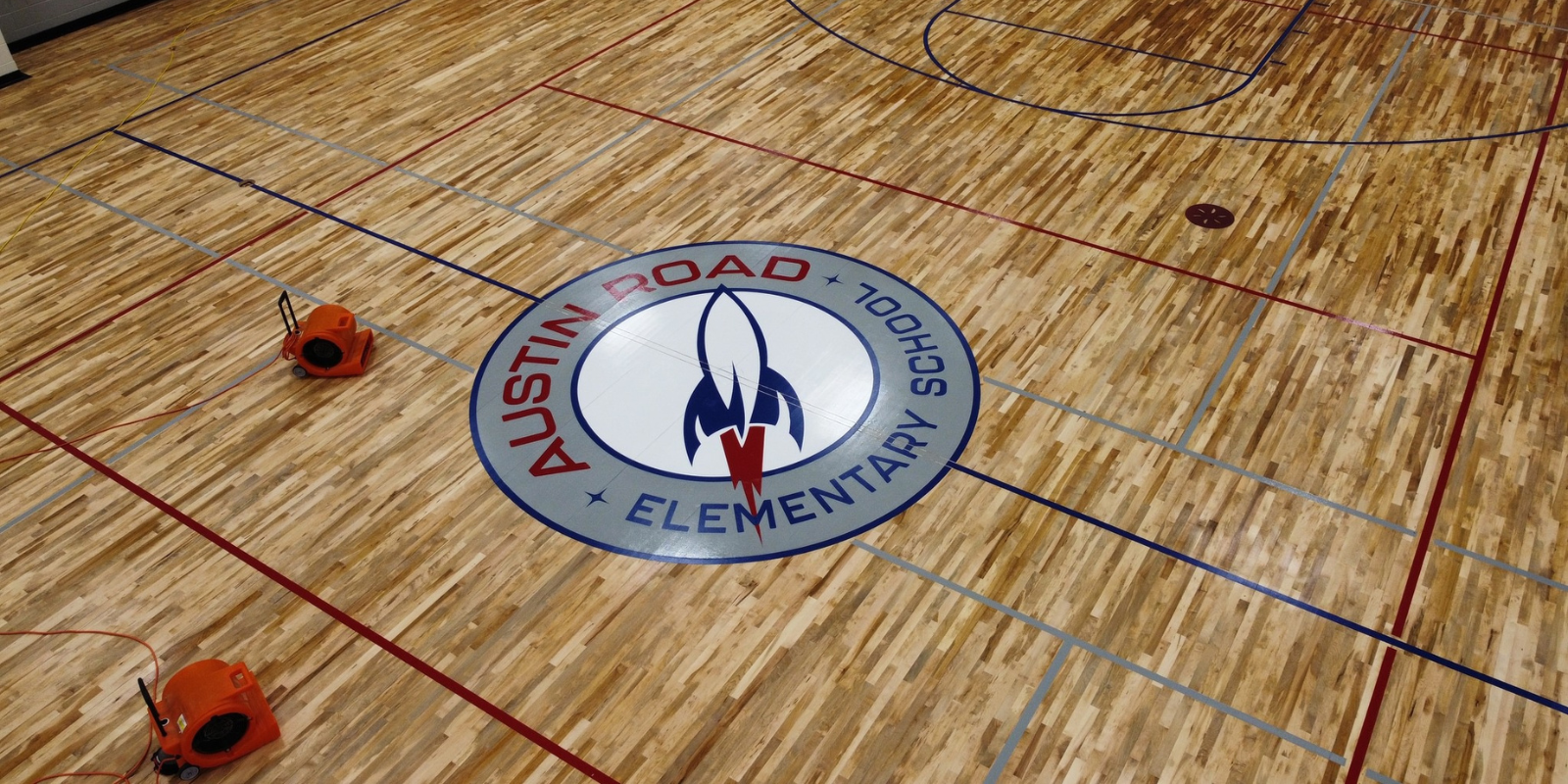 Gym floor logo