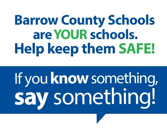 Know Something, Say Something School Safety Poster