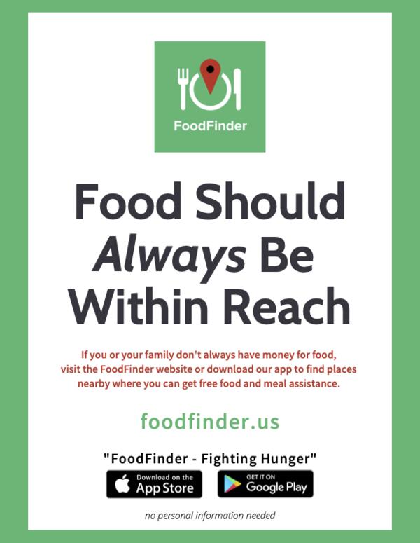 FoodFinder flyer