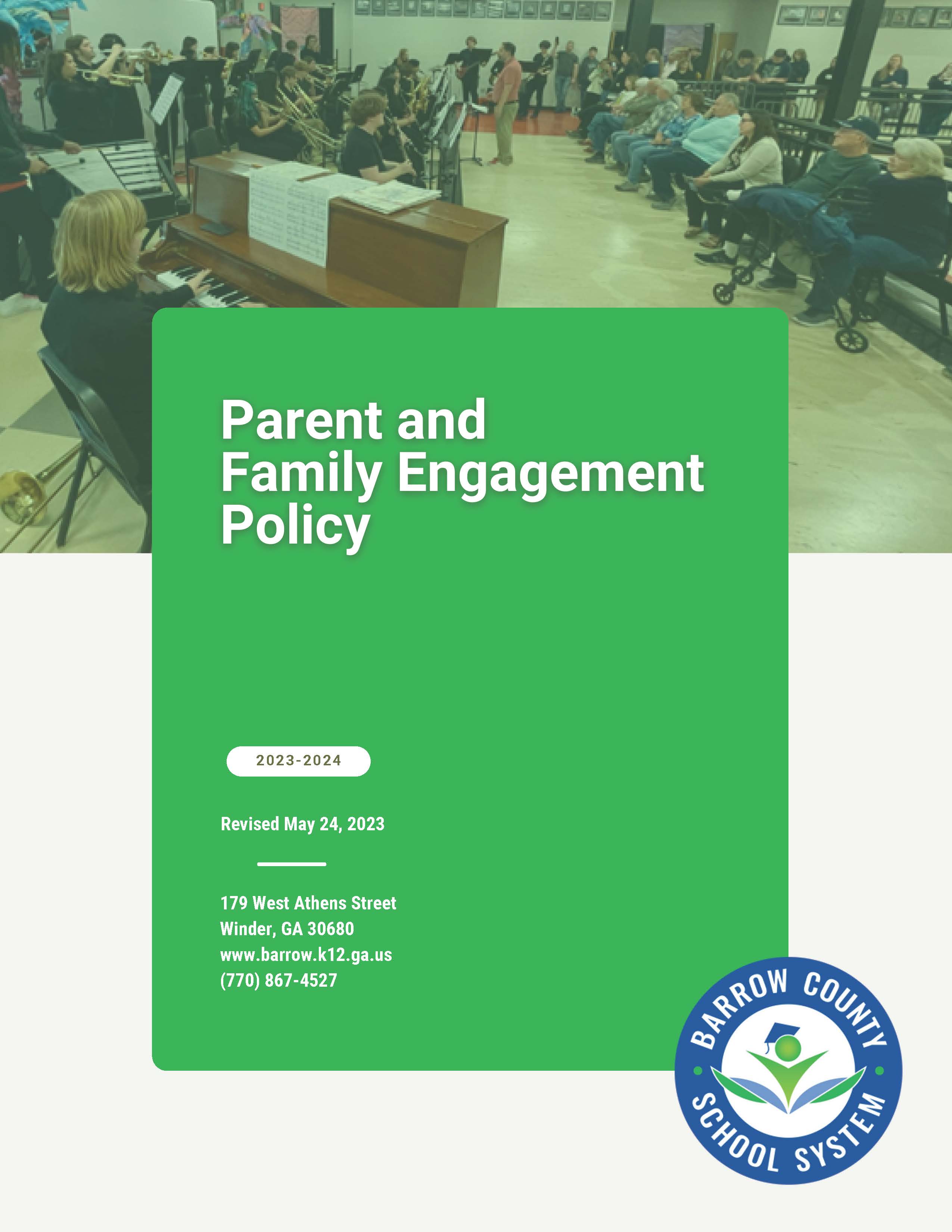Family Engagement Policy cover