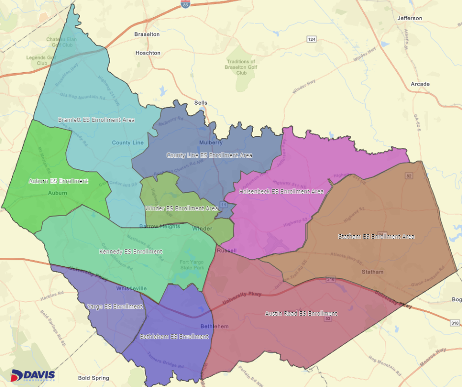 Elementary School Zones Map