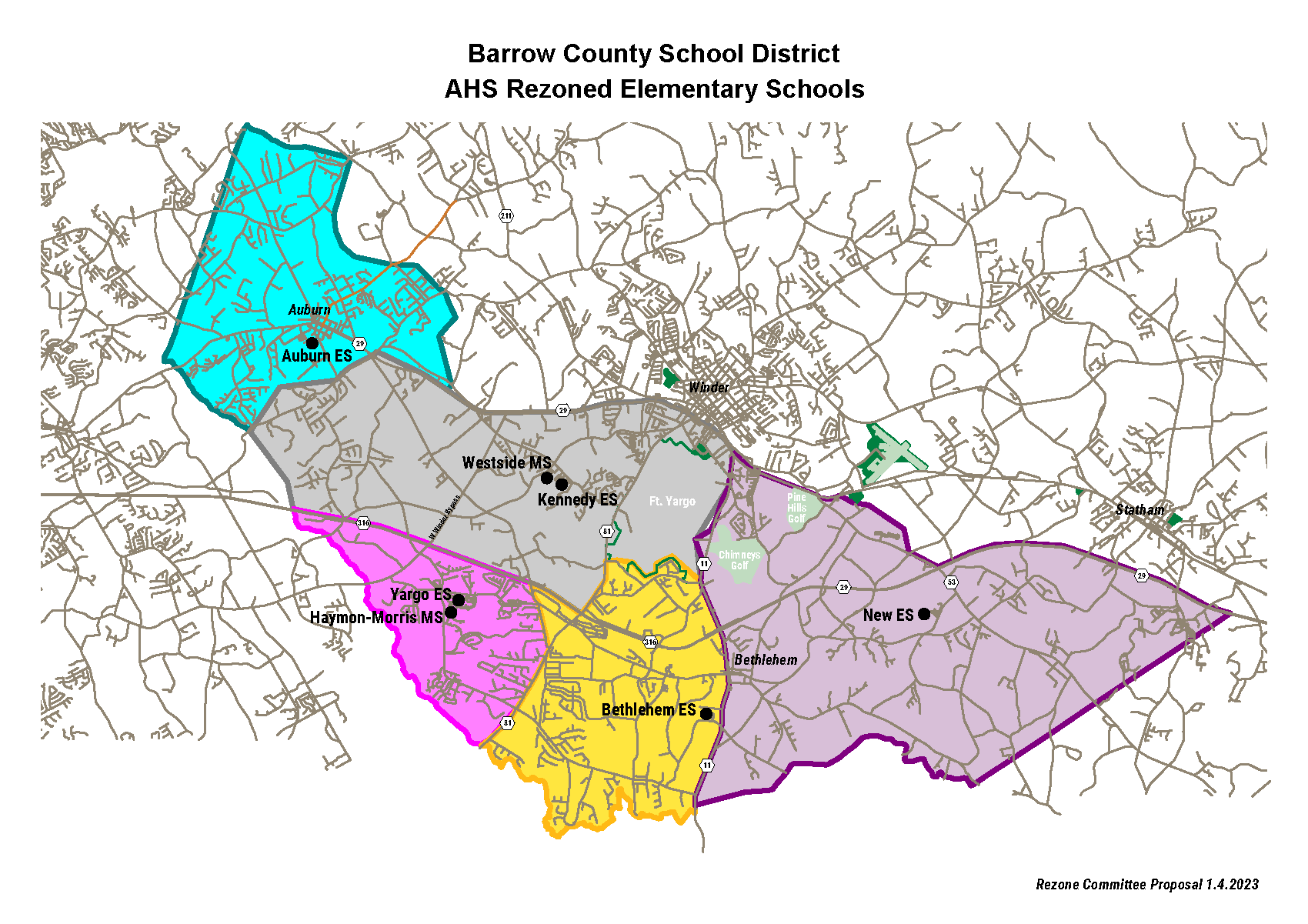 AHS Elementary Rezone Map - Click to view PDF