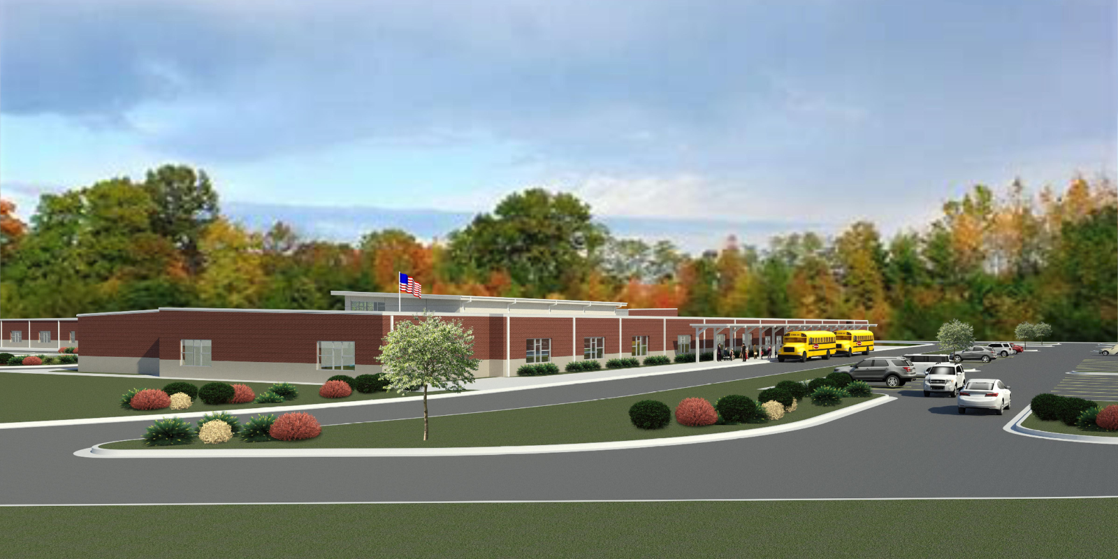 New Elementary School rendering front