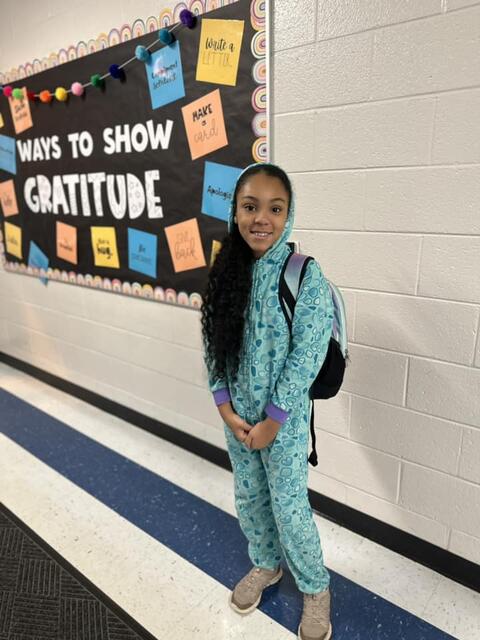 Students dress up for pajama day
