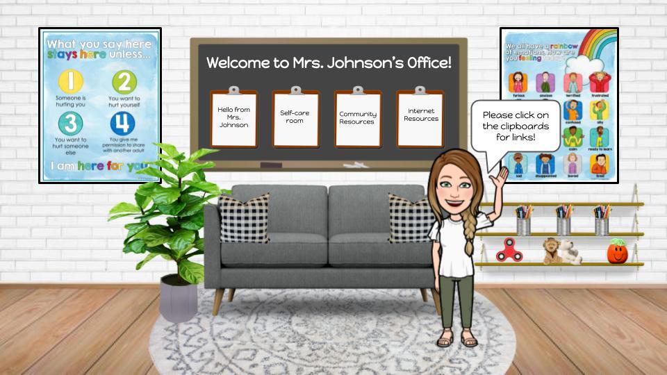 Cartoon of Mrs. Johnson's Counseling Office