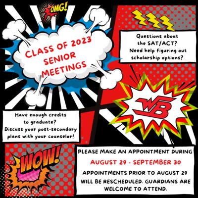 Class of 2023 Senior meeting